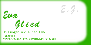 eva glied business card